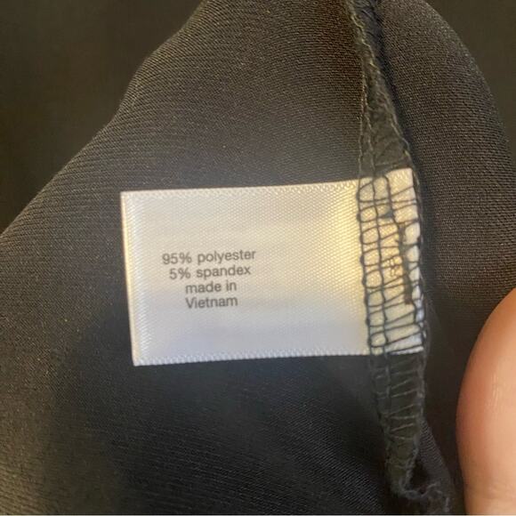 Lane Bryant Black Faux Wrap Dress plus size 16 - Picture 7 of 7